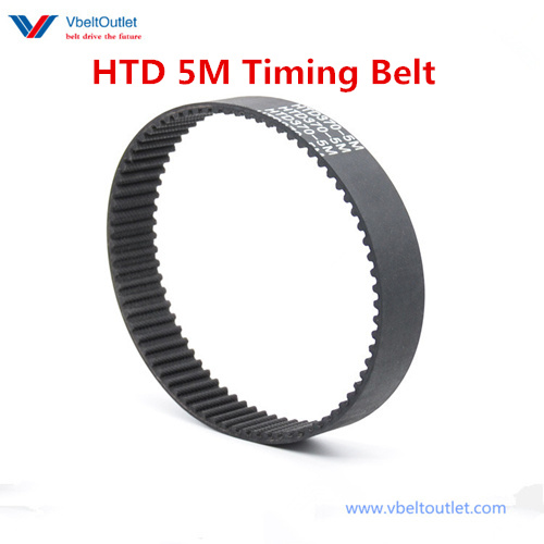 5mm Pitch Rubber Drive Belt 225~350mm Length HTD 5M Timing Belt Arc Teeth