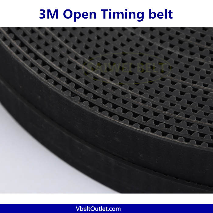 2GT XL Open Timing Belt Black for CNC 3D Printer STPD 6 to 40 mm Width HTD 